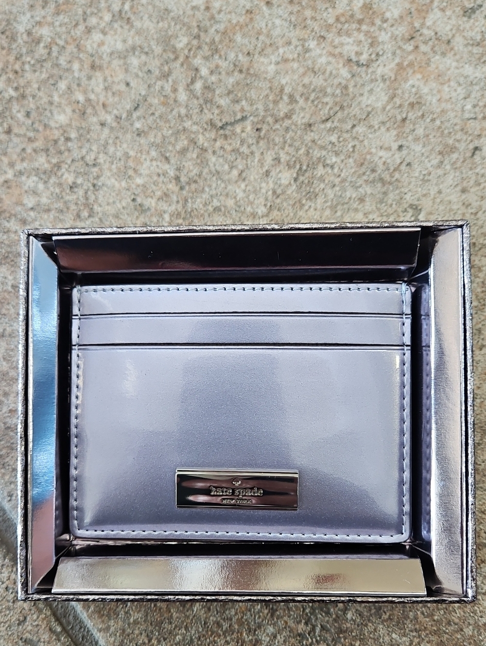 Kate Spade Metallic lilac card case